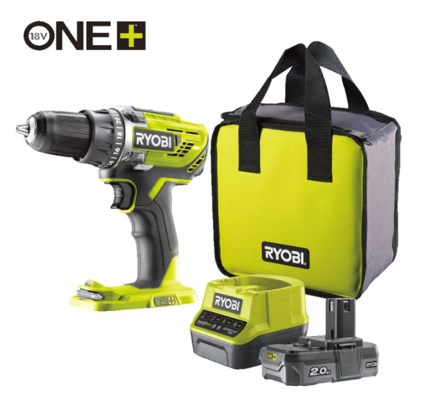 Дрель-шуруповерт компактная Ryobi ONE+ R18DD3-120S 5133003347