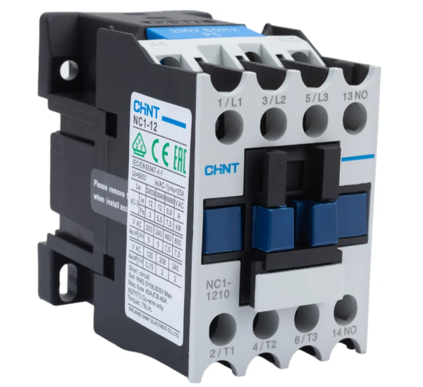 Kontaktor NC1-1210 12А 230В/АС3 1NO 50Hz (CHINT) 221358
