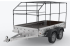 Прицеп двухосный (для автомобилей категории B) ŞS 022, 3510x2000x290 мм