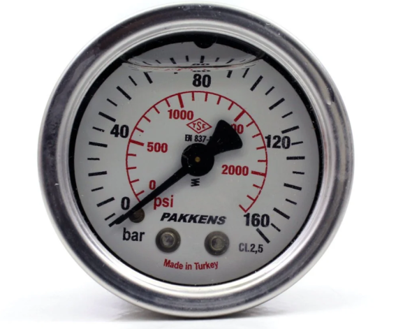 Манометр с глицерином (0-160 бар/40 мм 1/8"B крепление сзади) Pakkens 0401001213