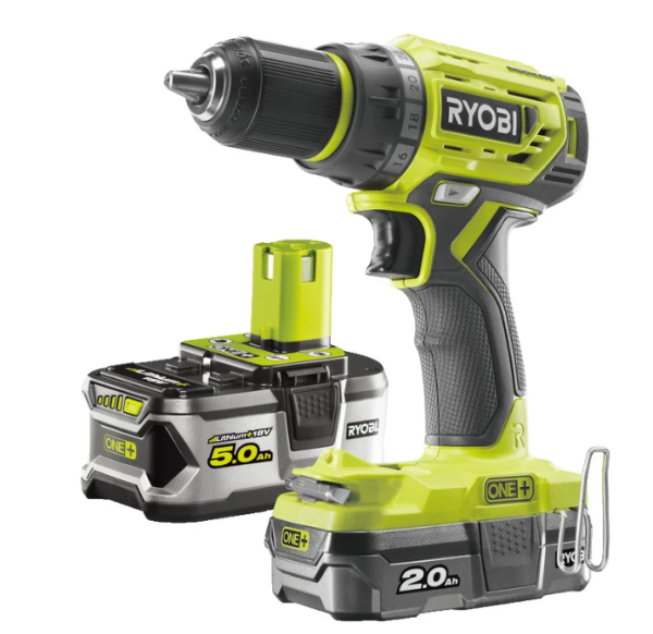 Дрель-шуруповерт (аккумуляторная безщеточная) Ryobi ONE+ R18DD7-252S 5133004534