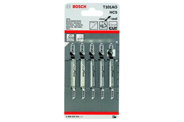 Пилки для лобзика T101AO Bosch 2608630031