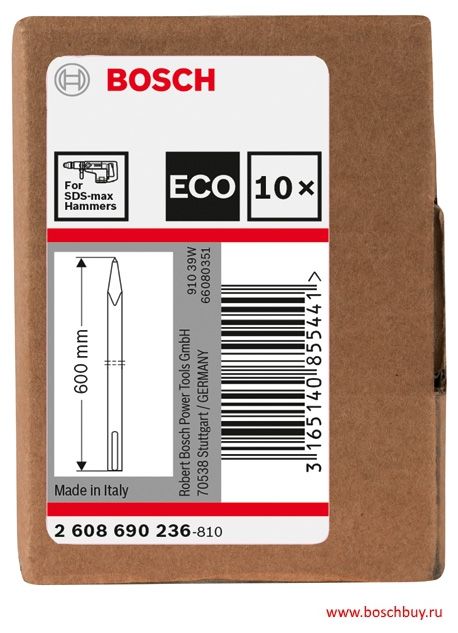 Зубило пикообразное SDS-max (600 мм;) Bosch 2608690236