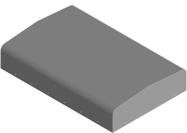 Tent çərçivə ilə avtoqoşqu üçün ŞS 006А, (HxU) 300x1225 mm