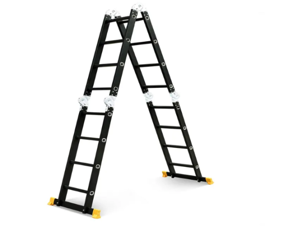 Многофункциональная лестница, 3.55 м / 4X3 / 12 ступеней, big hinge, Maxko EMP403A