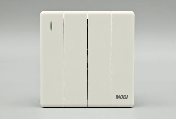 İşıq açarı (dörd düyməli) Modi PK01-10A-4K-B60, Wh