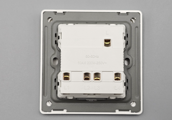 İşıq açarı (dörd düyməli) Modi PK01-10A-4K-B60, GD/Gr/Bk
