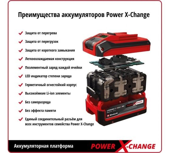 Аккумулятор Einhell Power-X-Change 2.0 A 18 V (4511395)