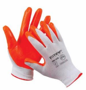 Перчатки рабочие, Emaf Safety A220, нитрил, 22qr