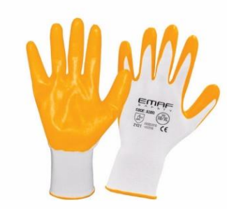 Перчатки рабочие, Emaf Safety A300, нитрил, 30qr
