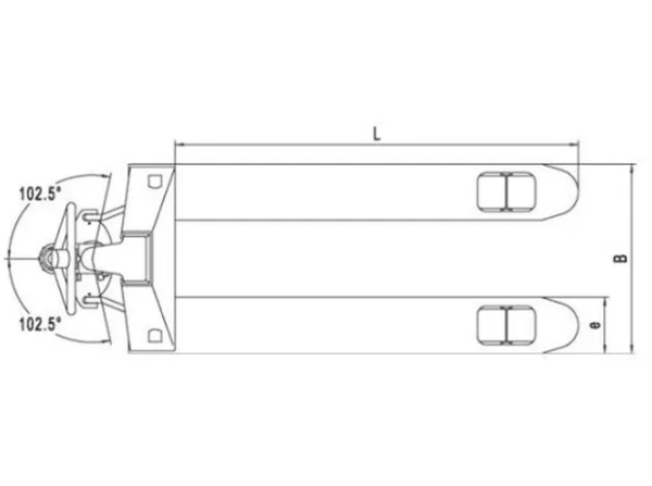 Yükdaşıyıcı hidravlik Noblelift ACL20, 540x1800 mm, 2000 kg