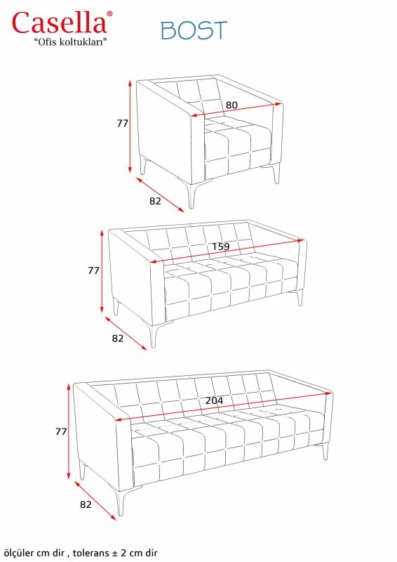 Divan ofis üçün Casella Bost  03