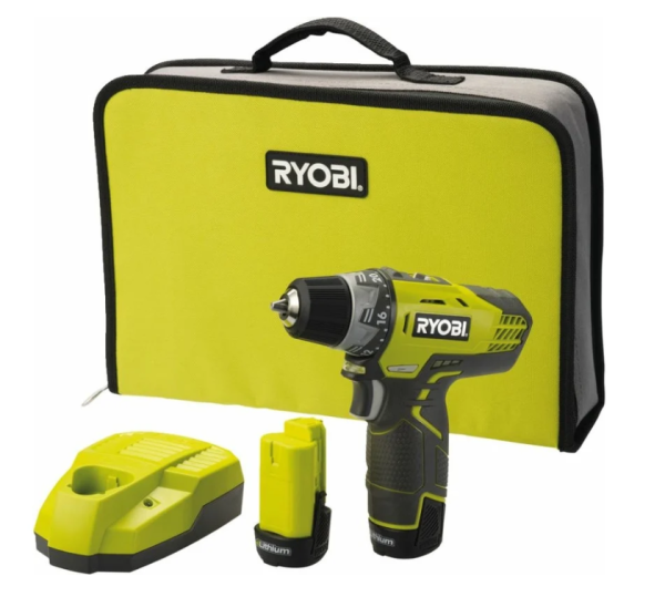 Дрель-шуруповерт аккумуляторная Ryobi R12DD-LL13S 5133001802