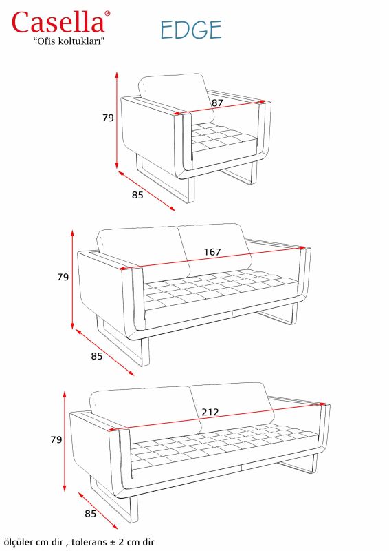 Divan ofis üçün Casella Edge 01