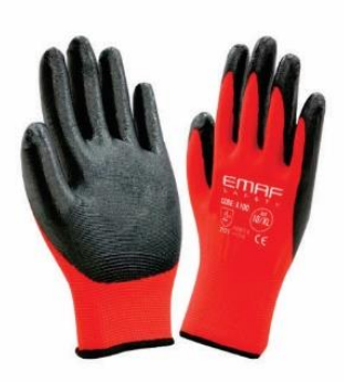 Перчатки рабочие, Emaf Safety A100, нитрил, 35qr