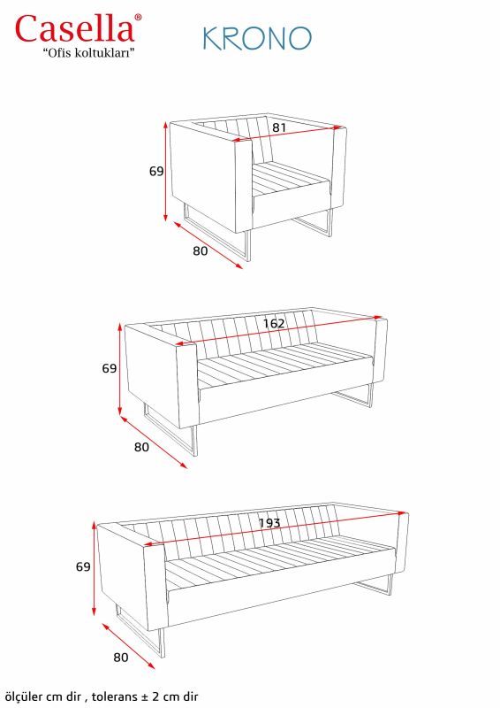 Divan ofis üçün Casella Krono KRN 001