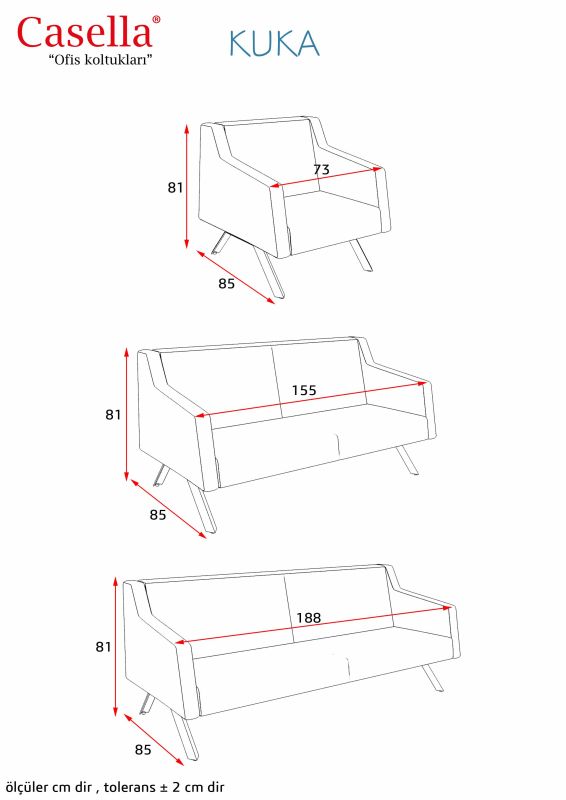 Divan ofis üçün Casella Kuka 03