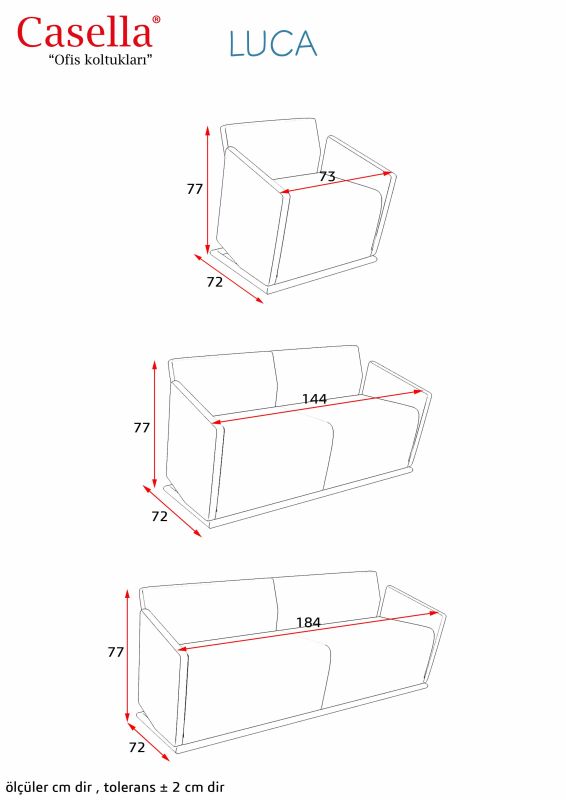 Divan ofis üçün Casella Luca 02