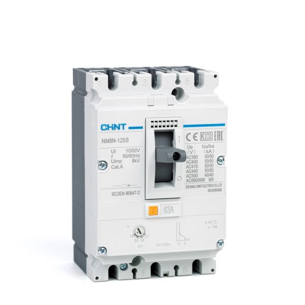 Выключатель автоматический NM8N-125S TM 63А 3P (CHINT) 271587