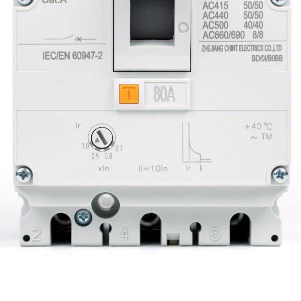 Выключатель автоматический NM8N-125S TM 80А 3P (CHINT) 271588
