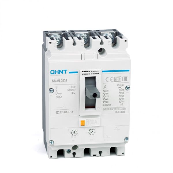 Выключатель автоматический NM8N-250S TM 160А 3P (CHINT) 271172