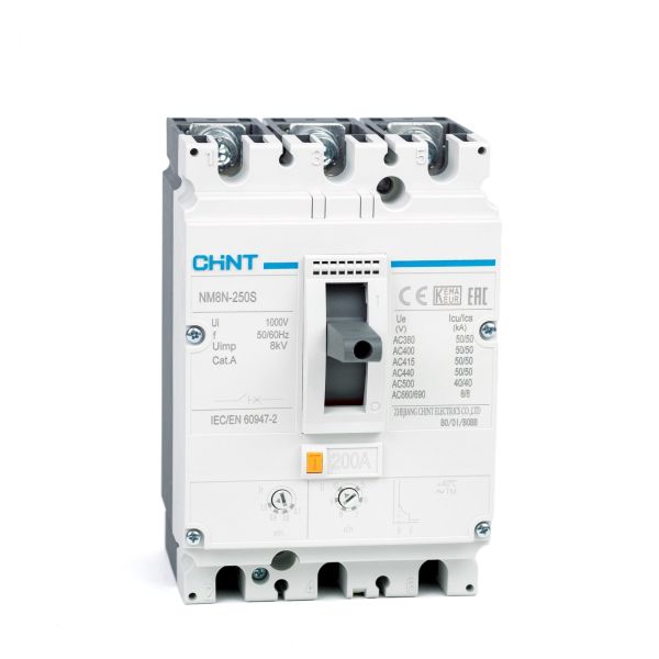 Выключатель автоматический NM8N-250S TM 200А 3P (CHINT) 271174