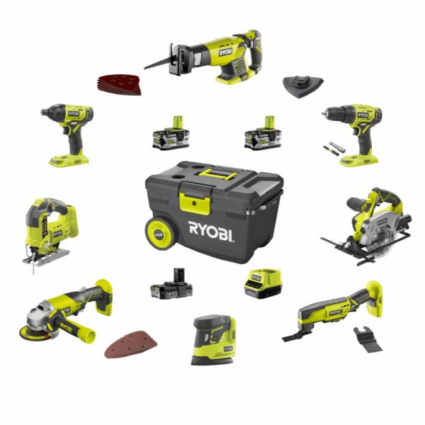 Набор инструментов Ryobi R18C3552K8T, 5133004935