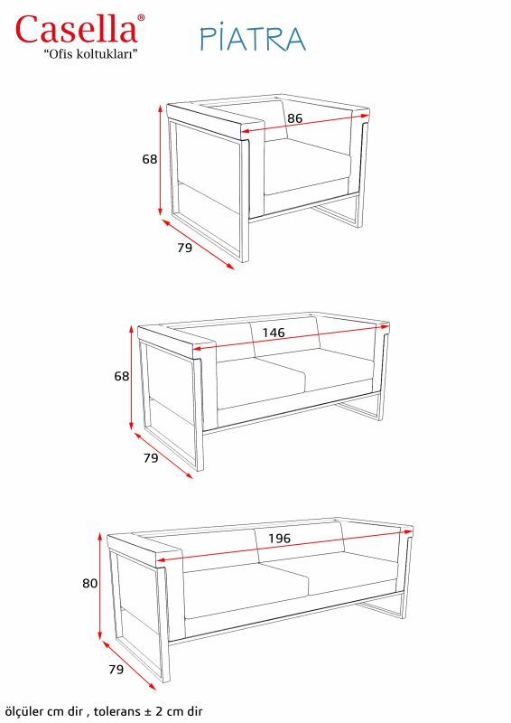 Divan ofis üçün Casella Piatra PTR 03