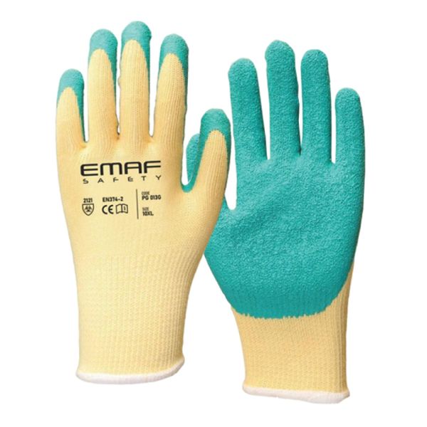 İşçi əlcəyi, Emaf Safety, PG013G, lateks örtüklü