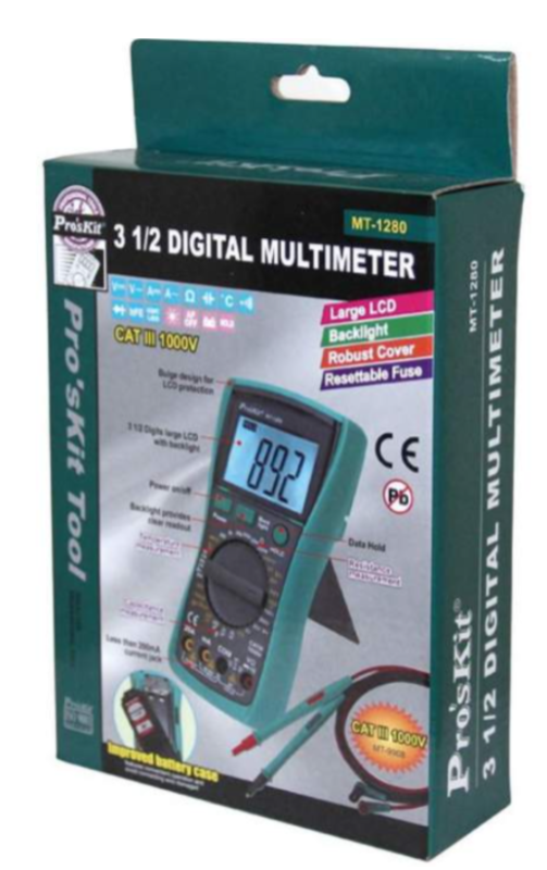 Multimetr rəqəmsal Proskit MT-1280D