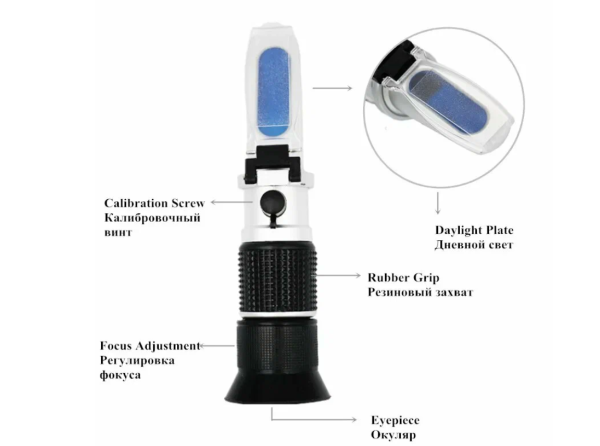 Рефрактометр для сахара (мед, густые растворы) ŞS RF007BX (0–90% Brix)