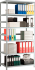 Стеллаж металлический MS STANDART 120/60x20/4
