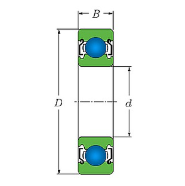 Yastıq (podşipnik) bilyalı  SKF 6208ZZCM