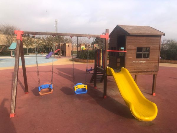 Сруб (домик дерявянный) для детской площадки ŞS 022